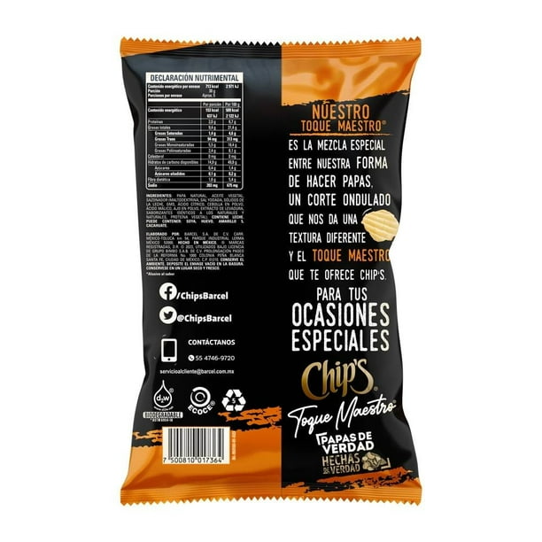Imagen 3 de Papas Barcel Chip's toque maestro parmesano 140 g