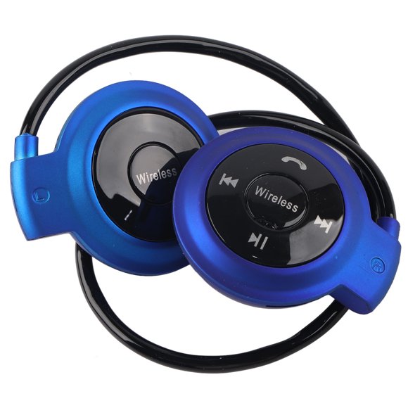 Auriculares deportivos Bluetooth con cancelación de ruido y micrófono para iOS y Android Azul