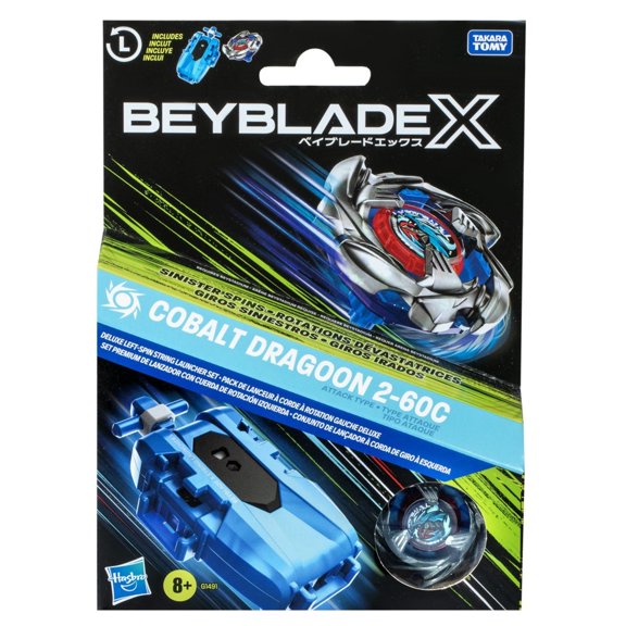 Set de Trompos Hasbro Beyblade X Cobalt Dragoon 2 60C
