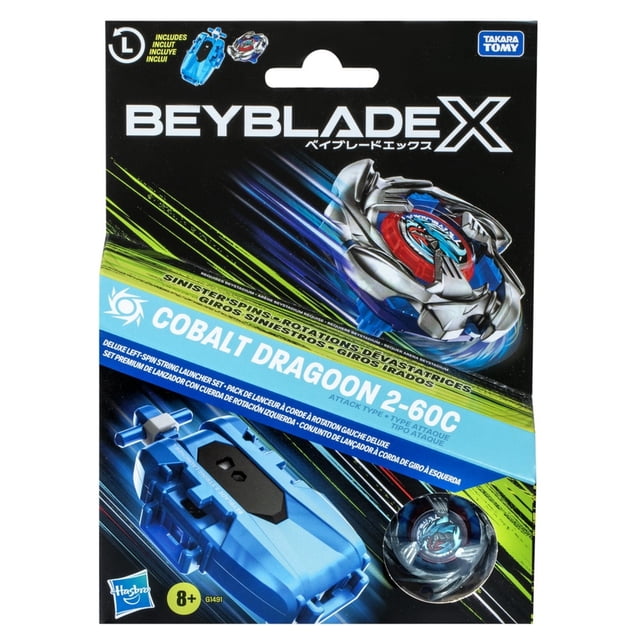 Set de Trompos Hasbro Beyblade X Cobalt Dragoon 2 60C