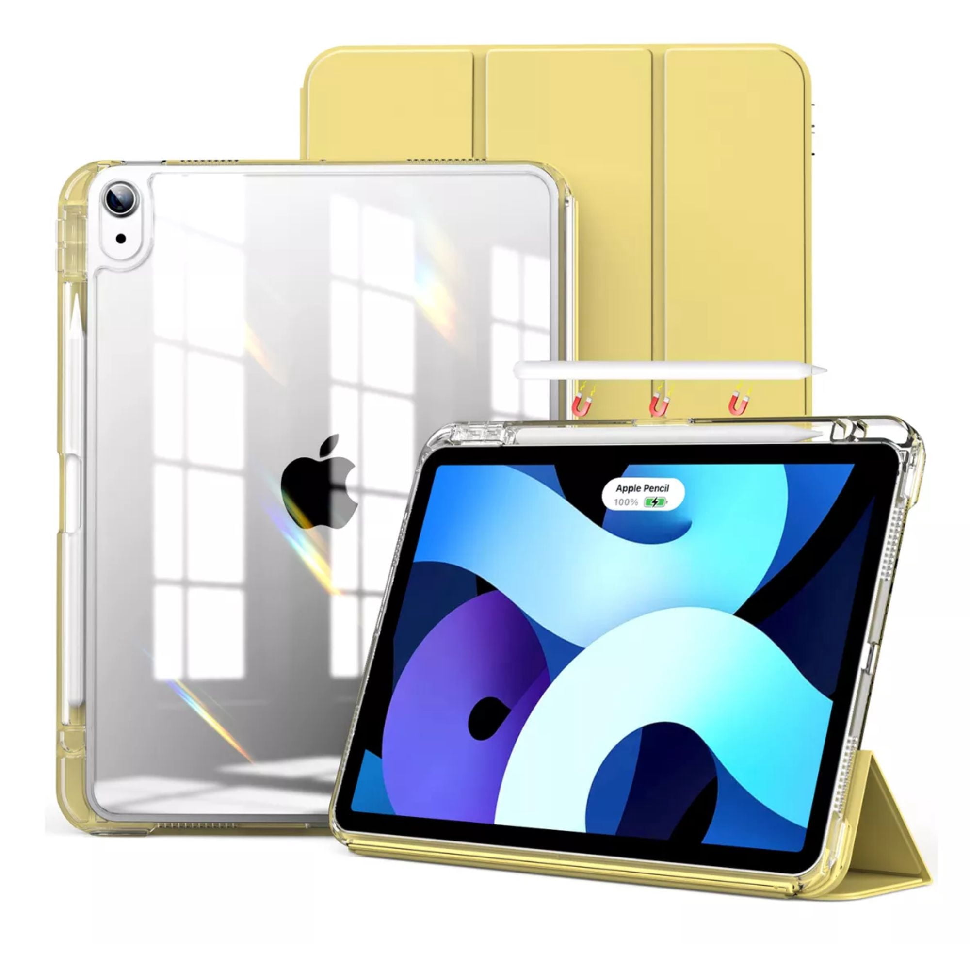 Funda Para iPad 10th 10.9 2022 Smart Cover Soporte Plegable Color Amarillo