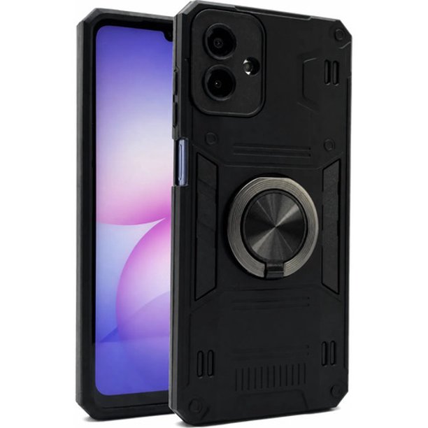 Funda Icon Case Titan para Samsung A07, Carcasa, Protector, Uso Rudo, Antigolpes, Resistente, Esquinas Reforzadas, Protección de Cámara - Negro