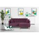 thumbnail image 1 of Sala Modular Sofá Cama Reversible De Lino Morado Modelo Avocata, 1 of 8