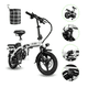 thumbnail image 3 of Bicicleta E-be Electrica Plegable Centurfit E-flex Curve 750w 35km/h blanca, 3 of 10