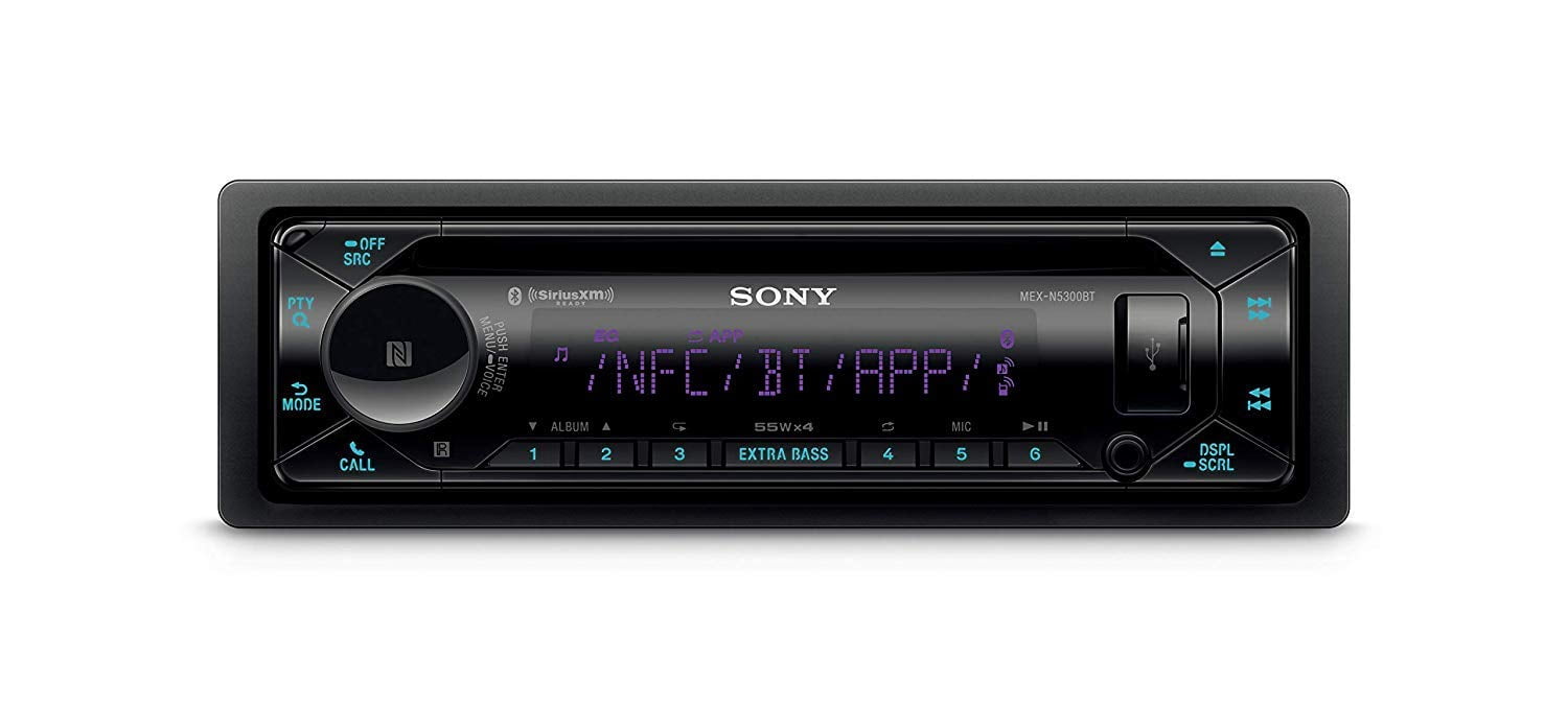 Estéreo de coche Sony MEX-N5300BT Single Din con Bluetooth/CD/USB