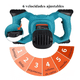 thumbnail image 3 of Mezcladora Eléctrica De Cemento Pintura 6 Velocidades 2100w azul, 3 of 6