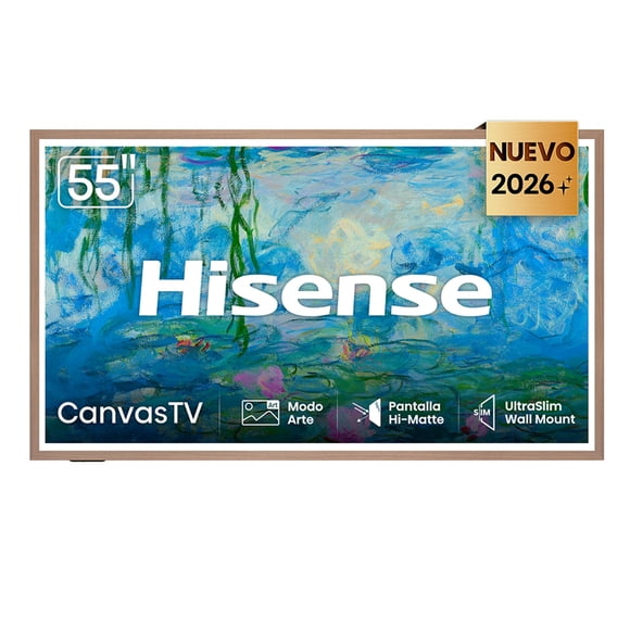 TV Pantalla Hisense de 55 pulgadas Hi-QLEDCANVAS 55S7SG con sistema operativo Google TV