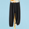thumbnail image 4 of Odeerbi 2-12 Años Niños Niñas Hielo Silk Sweatpants Entrenamiento de Verano Atlético Deportes Jogger Pantalones Ropa Exterior de Color Sólido Joggers Casuales, 4 of 5