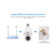 thumbnail image 5 of 4 Piezas Camara Tipo Foco 360° Impermeable De1080 Con Wifi  Lab.G Blanco, 5 of 5
