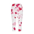 thumbnail image 5 of TaTaai Valentine's Day Printed Elastic Women High Waisted Skinny Yoga Leggings Non-see-through Breathable Gym Workout Training Casual Daily Full Length Pants Gift, 5 of 5