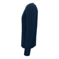 thumbnail image 4 of Playera George Talla G Cuello Redondo Manga Larga Lisa Azul Teal, 4 of 4