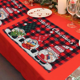 thumbnail image 4 of "Camino De Mesa  + 6 Manteles Decoración Navidad Enanitos Lab.G,  Rojo ", 4 of 5
