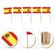 thumbnail image 2 of España Banderas Palillos EsToothpickFlag 400Pzas España 3.5x2.5cmPapel Asta Madera Rojo/Azul., 2 of 3