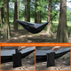 thumbnail image 4 of Hamaca Algodón Para Exterior Jardín Camping Portátil Mueble Negro/Gis, 4 of 5