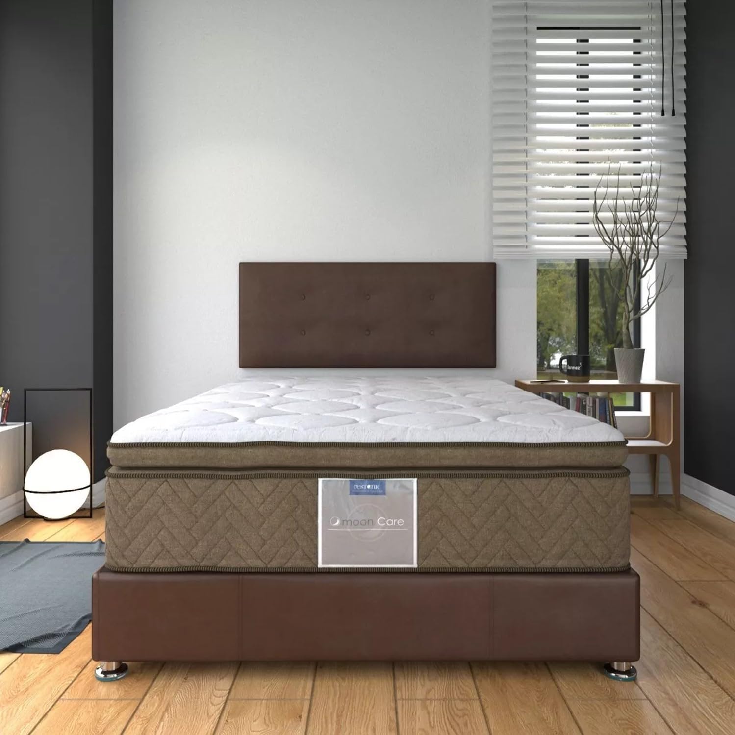 Pack Elegante Base y Colchón King size (190 x 200 cm) Original Restonic Resortes: 550