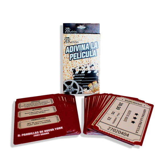JUEGO DE BEBIDA CARTAS ADIVINA LA PELICULA KELVIN