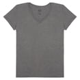 thumbnail image 1 of Playera Fruit of the Loom para Mujer, Manga Corta Cuello V, Gris, Talla G, 1 of 1