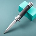 thumbnail image 3 of High Hardness Mini Folding Knife with Wooden Handle - Portable Outdoor Survival Tool for Camping Hiking and Self-Defense, 3 of 5