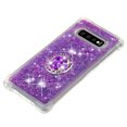 thumbnail image 5 of Funda para Samsung Galaxy S10 Plus con Brillo Líquido Flotante, Purpurina, Parachoques y Anillo Giratorio Soporte, 5 of 5