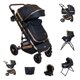 thumbnail image 1 of Carriola 6 En 1 | Base Mecedora | Autoasiento | Amalfi Ibaby negro, 1 of 10