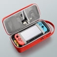thumbnail image 3 of Estuche rígido protector y organizador compatible con Nintendo Switch OLED con sistema de almacenamiento 12 en 1, carcasa de EVA y tejido Oxford, diseño compacto, 3 of 11