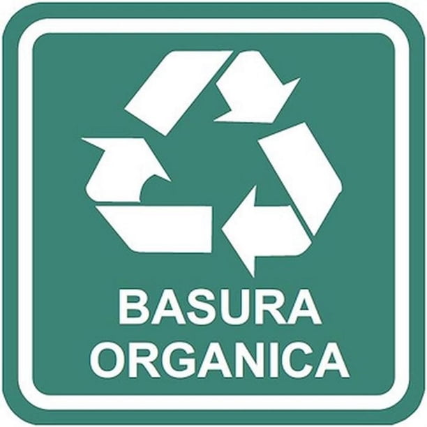 Señales Informativas Señalamientos Informativos 25x25 cm Informativos Basura Orgánica Normal
