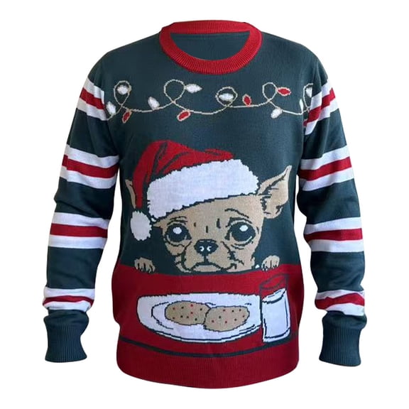 Suéter George para Caballero, Tipo Ugly, Chihuahua Pino Talla M