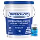 thumbnail image 1 of Impermeabilizante Impercaucho Aislante Térmico de Calor, Frío y Ruido 10 Años Terracota 19 L con Sellador 750 ml, 1 of 3