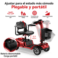 thumbnail image 4 of Scooter Eléctrico para Adultos Mayores Honey Whale MZ023 Rojo, 4 of 6