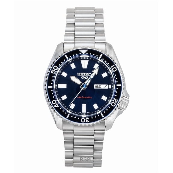 Seiko Reloj 5 Sports SKX Redux de Acero Inoxidable con Esfera Azul, Automático, SRPL83K1, 100 M, para Hombre