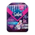 thumbnail image 1 of Toallas Femeninas Saba Ultra Invisible Nocturna con Alas 10 Piezas, 1 of 5