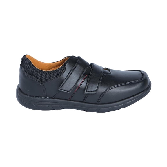 Zapato Niño Escolar Mini Vic Velcro Vestir Formal Gala negro 22