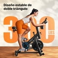 thumbnail image 3 of MERACH Bicicleta Fija para Casa, Bicicleta Spinning con App Gratuita, Transmisión por Correa Silenciosa, Volante de 35 lb, Asiento Cómodo, Soporta hasta 137kg, 3 of 9
