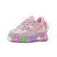 thumbnail image 4 of Tenis Para Niña Con Luces Led Rosa Agujetas Super Ligeros rosa 16, 4 of 6