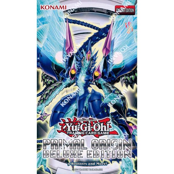 Yugioh Primal Origin en caja de edición deluxe con 9 paquetes de refuerzo