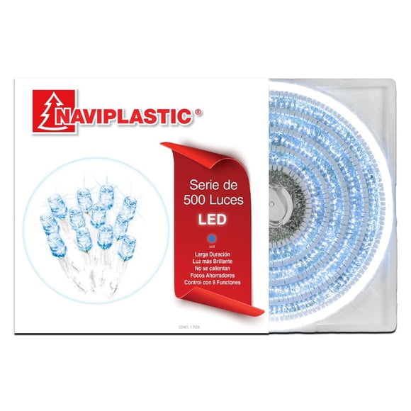 Serie Naviplastic Serie de 500L Led azul y cable transparente