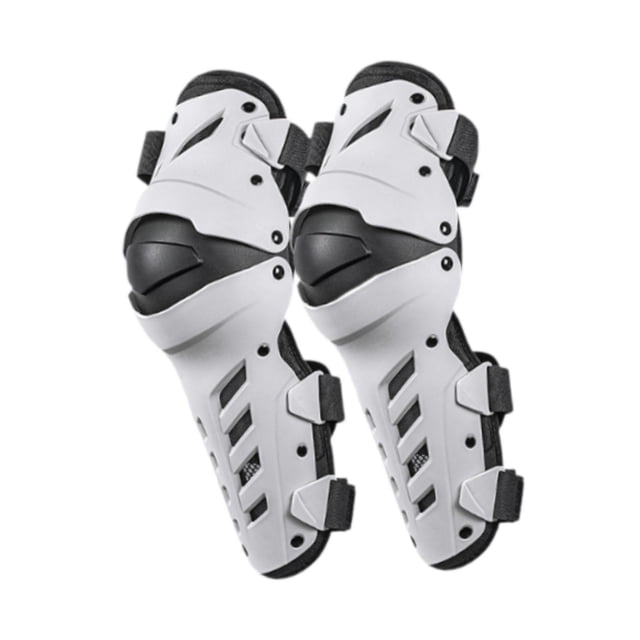 Rodilleras para motocicleta, protección para rodillas, protección para ciclismo y prevención de colisiones. Blanco