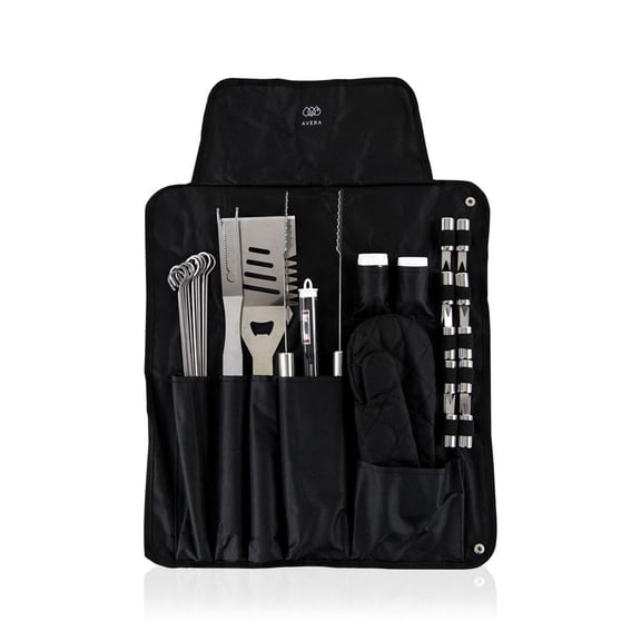 Set de Utensilios para Asar Avera con delantal 28 piezas