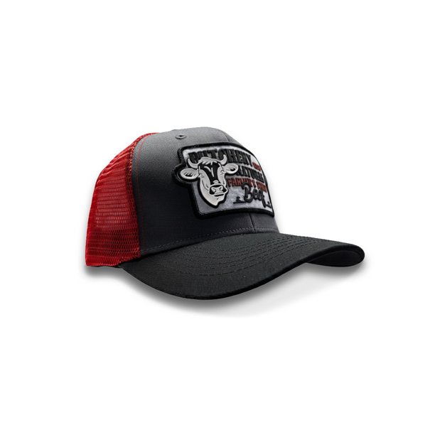 KNITE Gorra Farmer Beef Blue Trucker Hombre Ajustable Estilo Rancho Ganado Agro