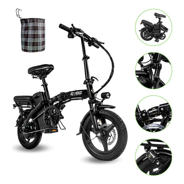 Bicicleta E-be Electrica Plegable E-flex Curve 750w 35km/h negra