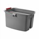 thumbnail image 2 of Rubbermaid Commercial Products-FG262888 Gris, cubeta de plástico de Doble cubeta para Limpieza, fácil de Llevar, 19 Cuartos de galón, Gris, 2 of 2