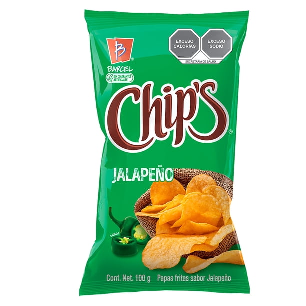 Imagen 2 de Papas fritas Barcel Chips sabor jalapeño 100 g