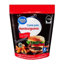 Carne para Hamburguesa Great Value con Sirloin 113 g