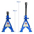 thumbnail image 4 of Torre Auto Hantec 2 Piezas 3 Toneladas Doble Seguro Antiderrapante, 4 of 10