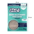 thumbnail image 2 of Arena para Gato Pet Care 4f Premium Aglutinante y Multiusos 3 kg, 2 of 4