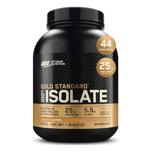 Proteina Optimum Nutrition 100% Isolate 3 lbs Salted Caramel