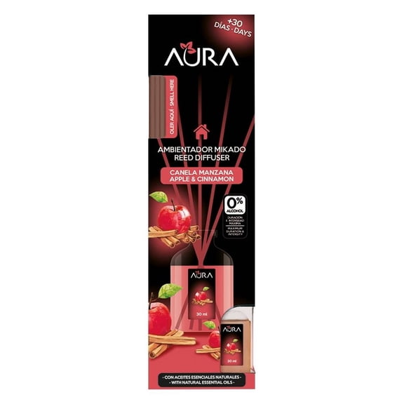 Ambientador mikado Aura manzana canela 30 ml