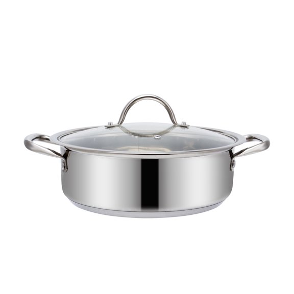 Budinera 8.5 L 34 cm con Tapa Induccion Acero Inoxidable Fraciel 34 Havana