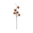 thumbnail image 2 of Calabaza de terciopelo sintético con ramas y bayas: decoración artificial de otoño para el hogar, ideal para la repisa de la chimenea, la mesa o como centro de mesa festivo., 2 of 7