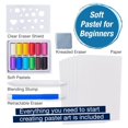 thumbnail image 3 of Faber-Castell Set Pasteles Blandos 12 pzas + 6 Hojas 4x6 + Goma Amasada y Difumino, Set Pasteles Suaves para Dibujo y Arte (FC770812T), 3 of 7